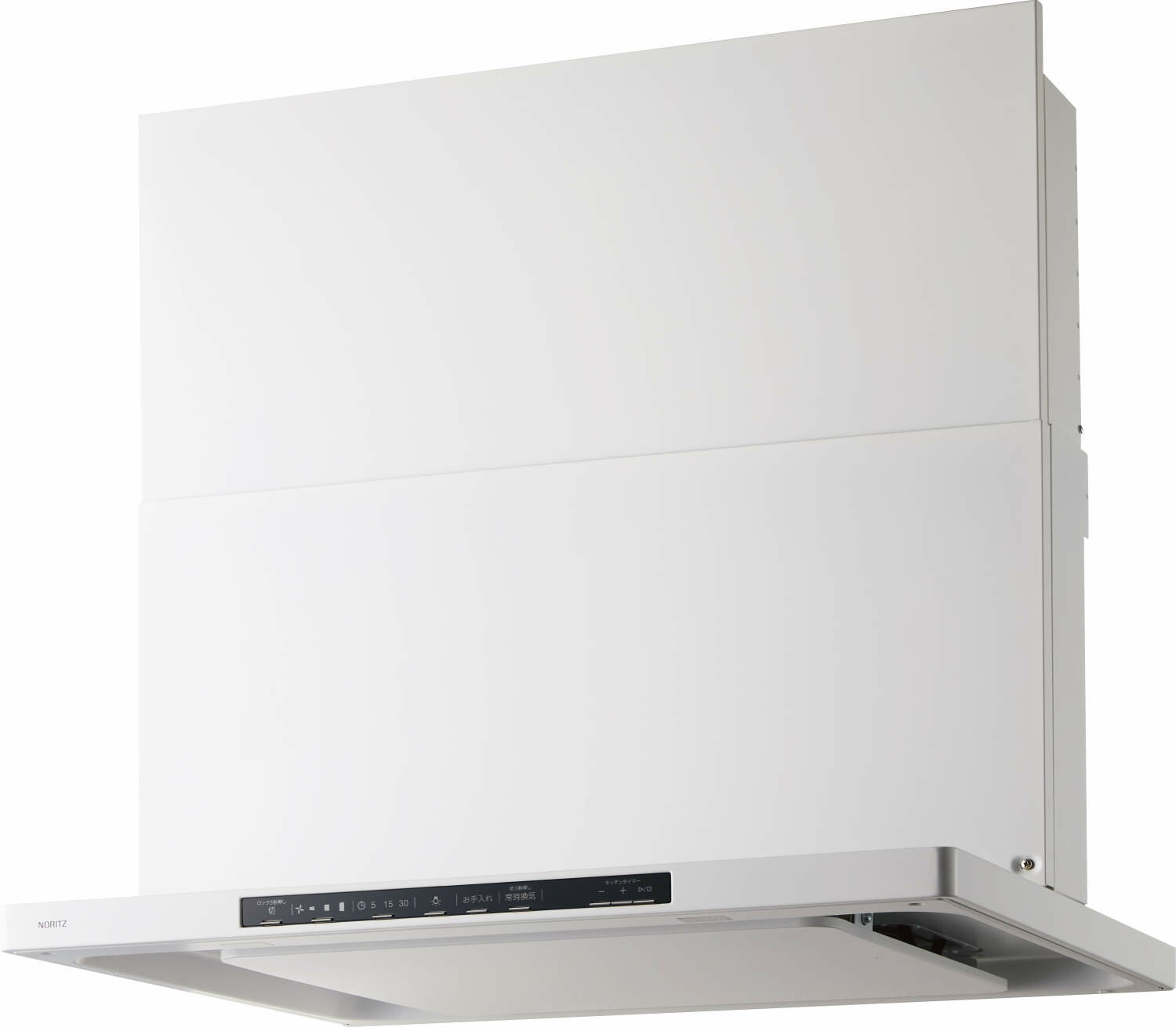 レンジフード ノーリツ　NFG6S25MWH Curara（クララ）スリム型ノンフィルター 間口60cm ホワイト 上幕板付き