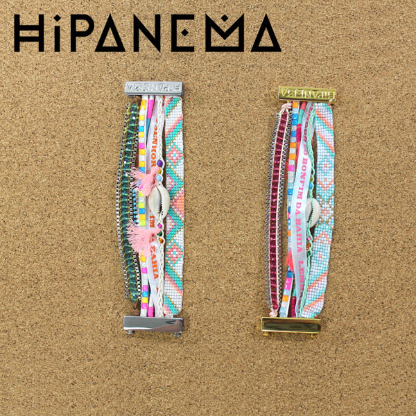 ヒパネマ 【★ポイント5倍＆10%OFFクーポン★5月27日12:00～5月31日23:59迄】HIPANEMA ブレスレット ヒパネマ 5連ブレスレット ミサンガ 貝殻 ストーン