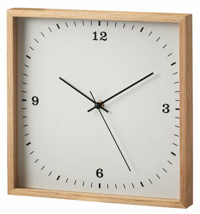 ウォールクロック 時計 壁掛け時計 四角 スクエア 木製 ガラス クオーツ おしゃれ かわいい リビング ダイニング 寝室モダン 北欧 シンプル プレゼント ギフト [3]