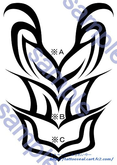 ZONE-00　黒薔薇憐児・胸　コスプレ用タトゥーシール