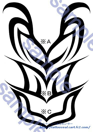 Rakuten - ZONE-00　黒薔薇憐児・胸　コスプレ用タトゥーシール