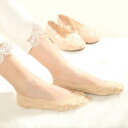 レース フットカバー レディース パンプスカバー パンプス 脱げない 脱げにくい 滑り止め付き 浅履き 選べる 5足 全5色 靴下 メール便