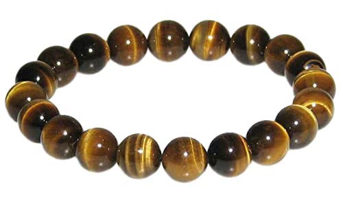 高級AAグレード 10mm タイガーアイ(虎目石) ブレスレット【16.5cm 18cm 20cm】【10月 誕生石】 虎目 行動力 直観力 パワー 数珠 念珠...
