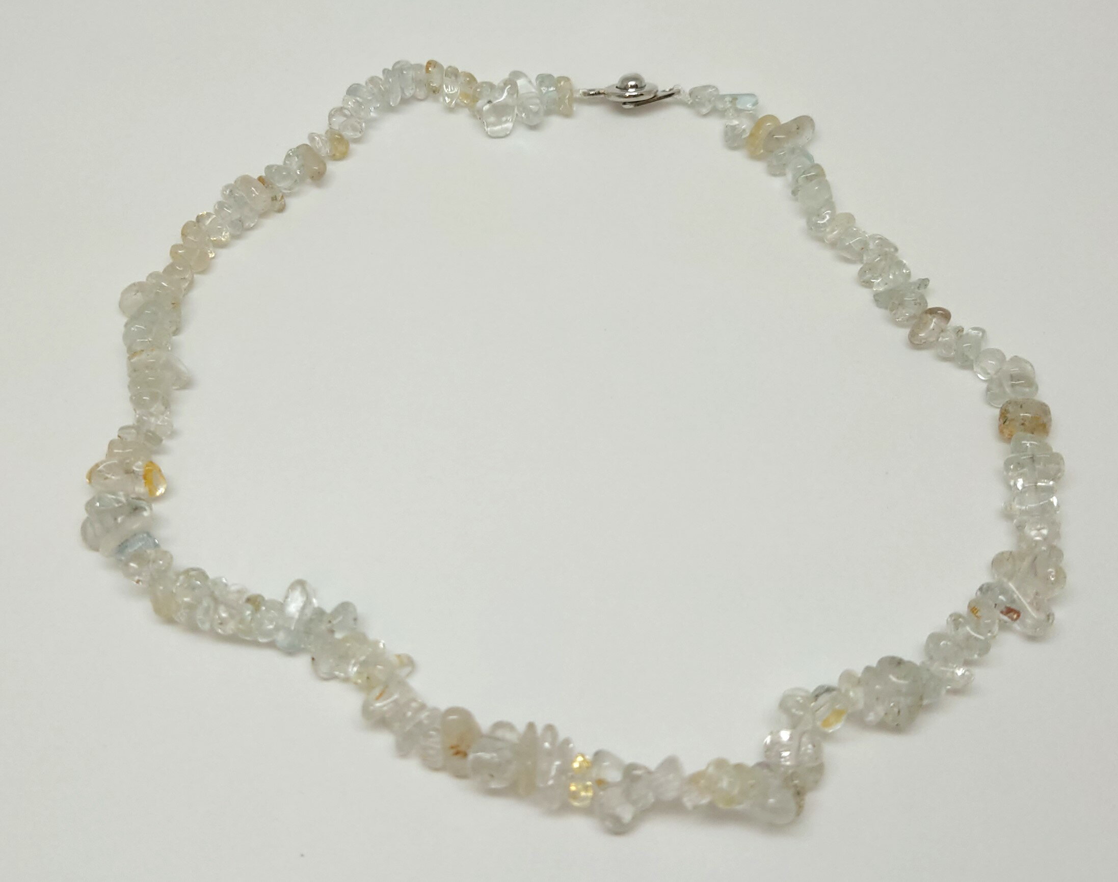 AA+ ナチュラルトパーズチップチョーカー【38cm 40cm 42cm 45cm】 【11月 誕生石】 希望 生命力 天然石 パワーストーンギフト 数珠 念珠...