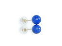 A ラピスラズリ 6mm K10YG ピアス 【12月 誕生石】瑠璃 天然石 パワーストーン 繁栄 成功 知性不屈 メンズ レディース ジュエリー(4)