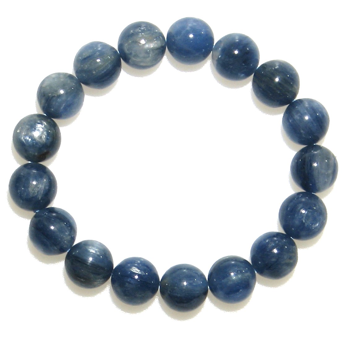AAグレード カイヤナイト 12mm ブレスレット【15cm 16.5cm 18cm 20cm 22cm】Kyanite ポジティブ 清純 純粋 数珠 パワース...