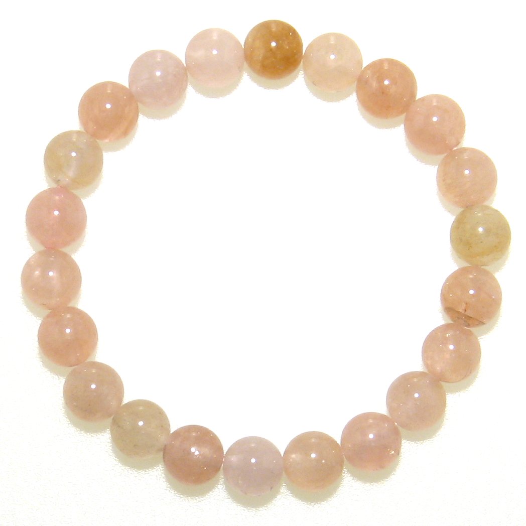 AAA モルガナイト(ピンクアクアマリン)8mm ブレスレット 【15cm 16.5cm 18cm】【4月誕生石】幸福の石 藍玉 緑柱石 ベリル 天然石 アクセ...