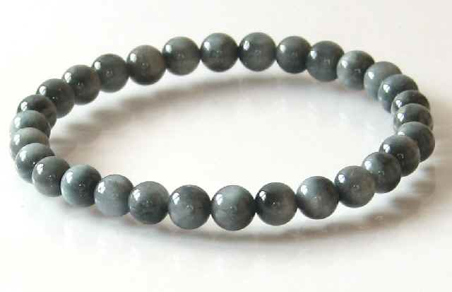 イーグルアイ(ホワイトタイガーアイ)6mm ブレスレット【15cm 16.5cm 18cm】【10月 誕生石】 虎目 ギフト プレゼント 行動力 直観力パワー ...