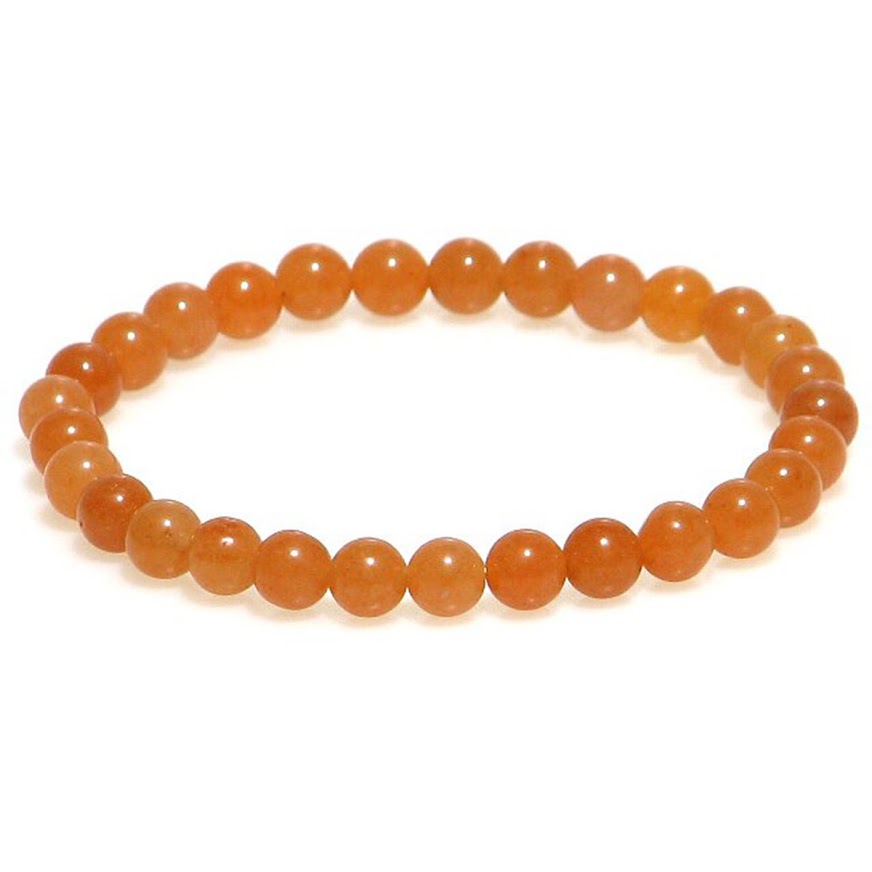 ビタミンカラー オレンジ アベンチュリン 6mm ブレスレット 【15cm 16.5cm 18cm】【5月誕生石】安心 安眠 優しさ 天然石 パワーストーン レ...