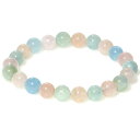 パステルアクアマリン (ミックスベリル) 8mm ブレスレット 【15cm 16.5cm 18cm】【3月 誕生石】幸福の石 藍玉 緑柱石 ベリル 天然石 アク...