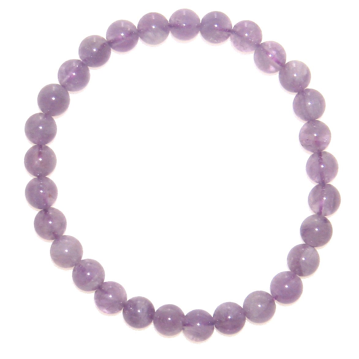 安らぎの ラベンダー アメジスト Aグレード 6mm ブレスレット 【15cm 16.5cm 18cm 20cm】【2月 誕生石】紫水晶 クォーツ 数珠 念珠 ...