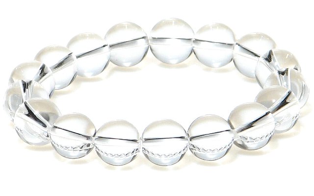 美しいAAA 水晶 12mm ブレスレット【4月 誕生石】 【16.5cm 18cm 20cm】浄化 健康 リズム ギフト 数珠 念珠 天然石 パワーストーン ...