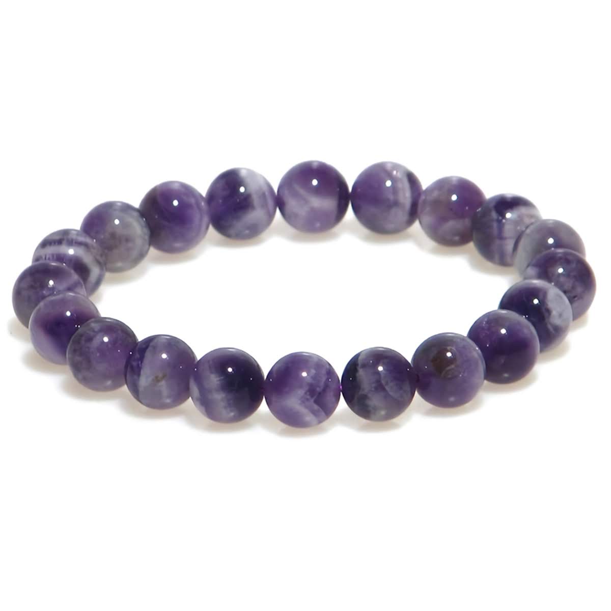 原石のたたずまい ケープアメジスト 10mm ブレスレット 【2月 誕生石】【16.5cm 18cm 20cm】聡明 愛情 ギフト 数珠 念珠 天然石 パワース...