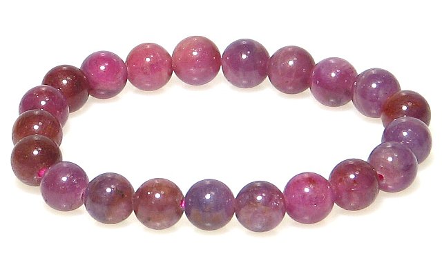 Aグレード♪ 直径8mm ルビー ブレスレット【7月 誕生石】【15cm 16.5cm 18cm】活力 愛情 誠実 真実 徳望 数珠 念珠 天然石 パワーストー...