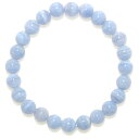AAA ブルーレース 8mm 淡い色合いのブレスレット【15cm 16.5cm 18cm 20cm】空色縞瑪瑙 ヒーリング リラックス 天然石 パワーストーン ...