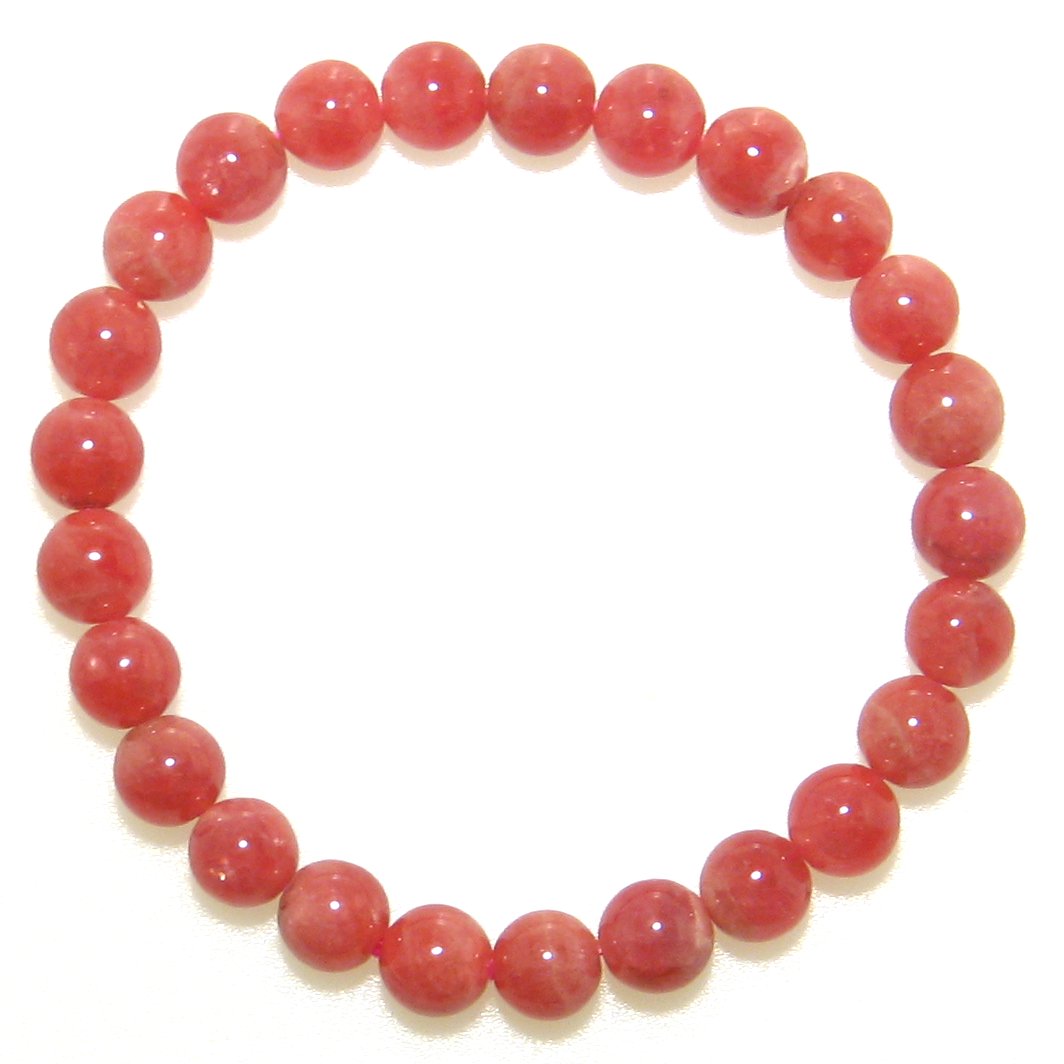 AAA 美しいインカローズ 8mm ブレスレット【15cm 16.5cm 18cm 20cm】【7月 誕生石】ロードクロサイト 数珠 念珠 天然石 パワーストー...