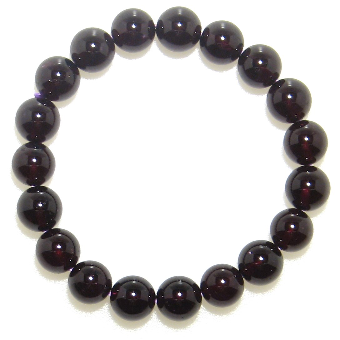 ブラジル産 AAA ロードライトガーネット 10mm ブレスレット 【18cm 16.5cm 15cm】【1月 誕生石】柘榴石 パープルがかったレッド 友愛 誠...