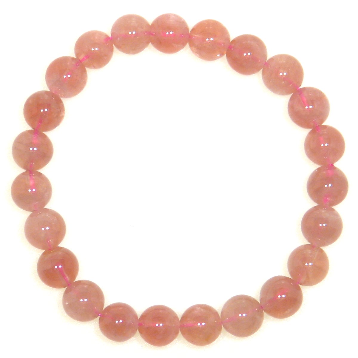 AAA マダガスカル産 ディープ ローズクォーツ (紅水晶) 8mm ブレスレット【4月 誕生石】 【15cm 16.5cm 18cm 20cm】愛情 恋愛 天然石 数珠 アクセサリー パワーストーン メンズ レディース☆ご希望の方に無料クリスマスラッピング！
