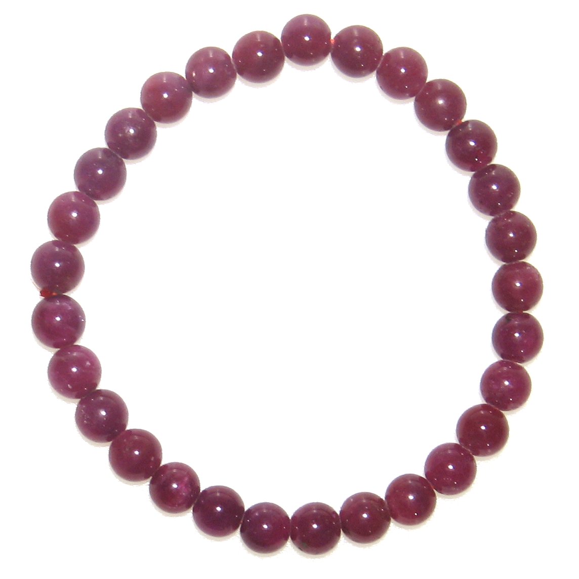 最高級AAA ルビー (パープルサファイア) 7mm ブレスレット ナイジェリア産 【7月 誕生石】【15cm 16.5cm 18cm】紅玉 情熱 仁愛 威厳 ...
