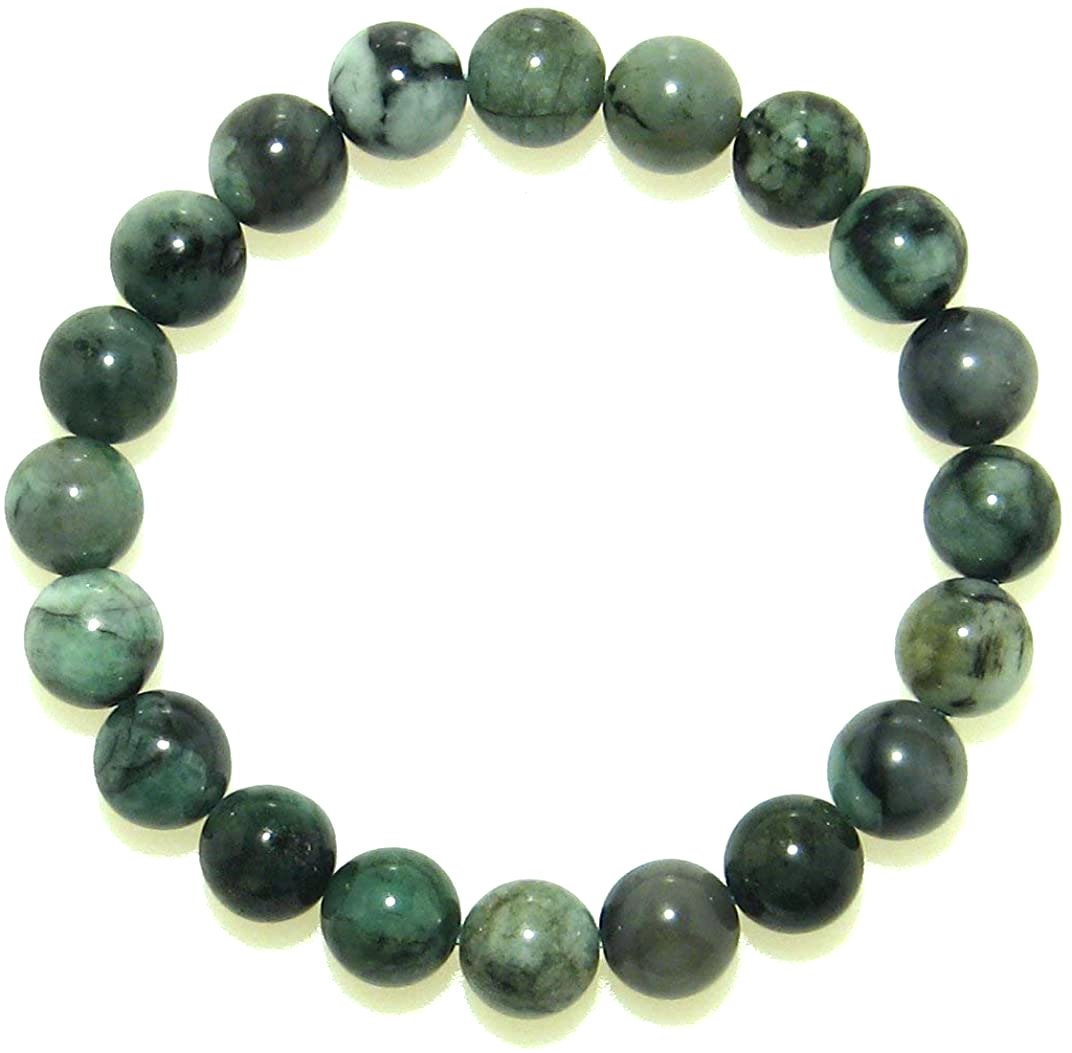 富と栄光の象徴 A エメラルド 10mm ブレスレット 【16.5cm 18cm 20cm 22cm】【5月 誕生石】幸福 幸運 希望 健康 愛情 天然石 パワ...