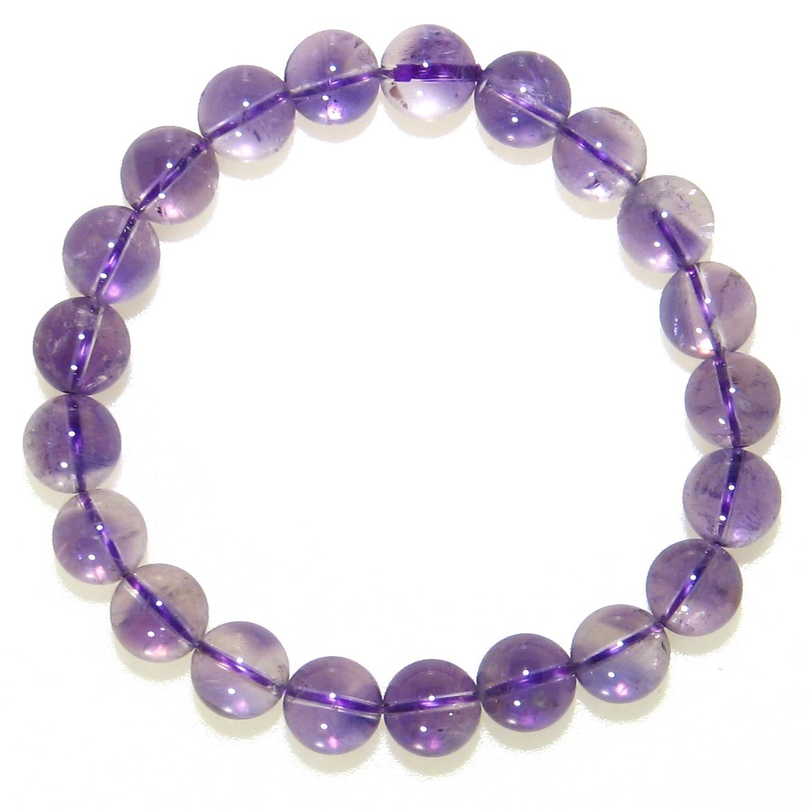 AA ライトカラー アメジスト 10mm ブレスレット【2月 誕生石】【15cm 16.5cm】聡明 愛情 ギフト 数珠 念珠 天然石 パワーストーン レディー...