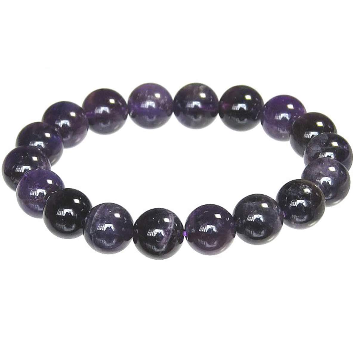 特徴的なAB アメジスト 10mm ブレスレット 【2月 誕生石】【15cm 16.5cm 18cm 20cm 22cm】 聡明 愛情 ギフト 数珠 念珠 天然...