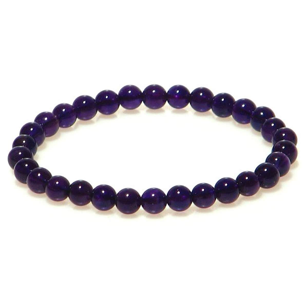 最高級AAA アメジスト 6mm ブレスレット 【2月 誕生石】【15cm 16.5cm18cm 】聡明 愛情 ギフト 数珠 念珠 天然石 パワーストーン レデ...