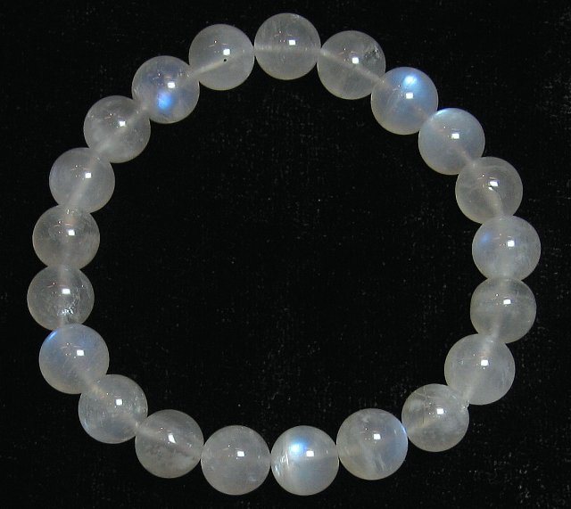 AA シラーブルームーンストーン 8mm ブレスレット【6月 誕生石】【15cm 16.5cm 18cm 20cm】月長石 恋の予感 健康 幸運 希望 長寿 天...