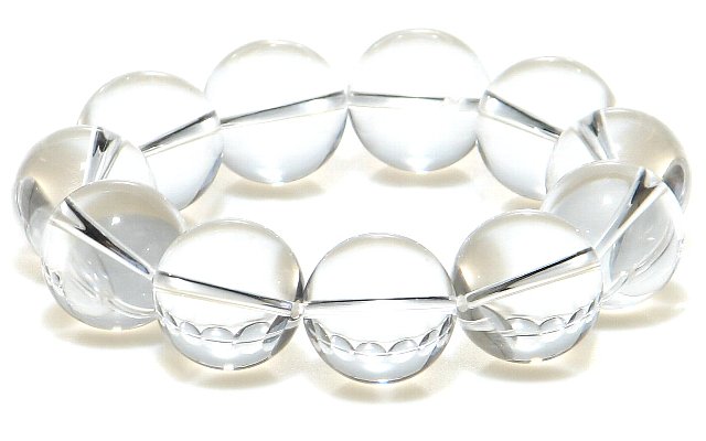 AAAグレード 極大 20mm 水晶 ブレスレット【4月 誕生石】【15cm 16.5cm 18cm 20cm 】浄化 健康 リズム ギフト 数珠 念珠 天然石...