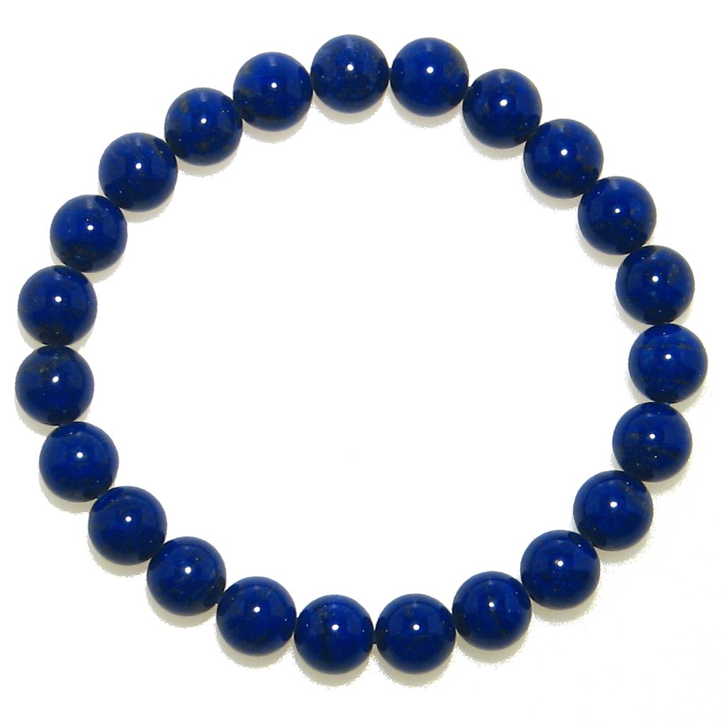 最高級AAA ラピスラズリ 8mm ブレスレット 【16.5cm 18cm 20cm】【12月 誕生石】瑠璃 天然石 数珠 念珠 繁栄 成功 パワーストーン 天...