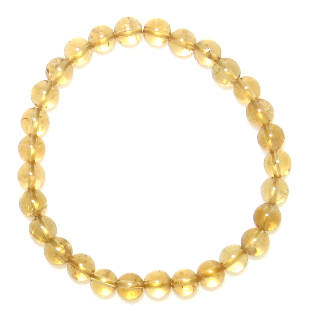 AAA シトリン トパーズ 6mm ブレスレット【11月 誕生石】【15cm 16.5cm 18cm 20cm】希望の石 シトリンクォーツ 天然石 数珠 アクセ...