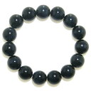 AAグレード 風格あるホークスアイ(ブルータイガーアイ) 14mm ブレスレット【16.5cm 18cm 20cm 22cm】【10月 誕生石】虎目石 行動力 ...