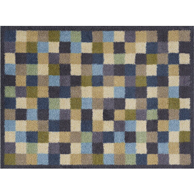 玄関マット Turtle Mat (タートルマット) TM Cotswold Tiles 60×85cm｜屋外 室内 洗える かわいい おしゃれ 滑り止め 北欧 ナチュラル シンプル コットン クリーンテックス Kleen-Tex