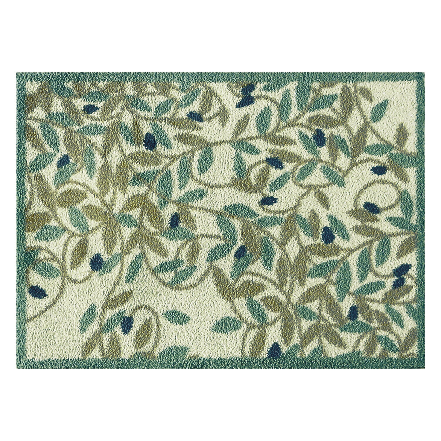 玄関マット Turtle Mat (タートルマット) DH Olive 60×85cm｜屋外 室内 洗える かわいい おしゃれ 滑り止め 北欧 ナチュラル シンプル コットン クリーンテックス Kleen-Tex