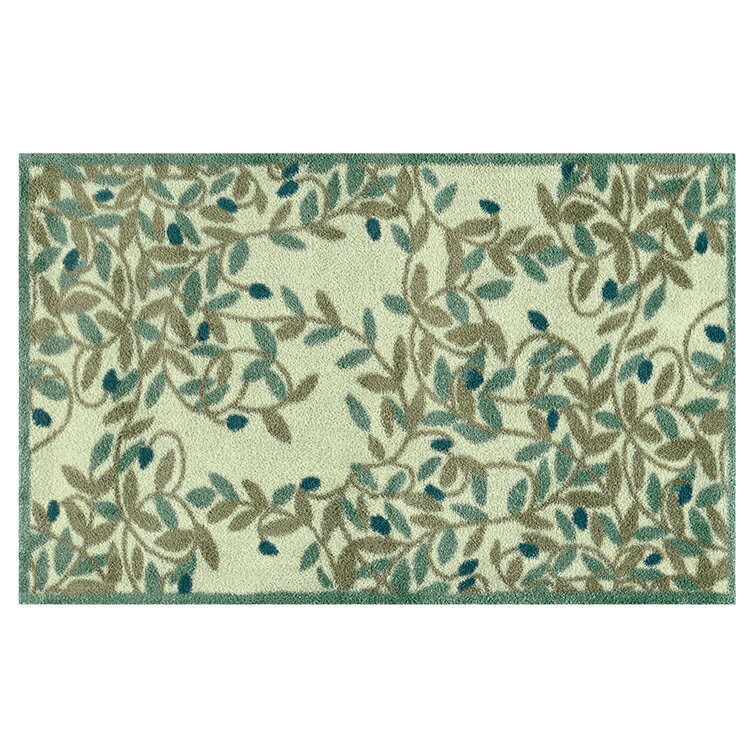 玄関マット Turtle Mat (タートルマット) DH Olive 75×120cm｜屋外 室内 洗える かわいい おしゃれ 滑り止め 北欧 ナチュラル シンプル コットン クリーンテックス Kleen-Tex