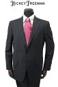 ヒッキーフリーマン スーツ 秋冬物 チャコールグレー シャドー織 チェック 無地調 軽量 日本製 AB BB メーカー正規品