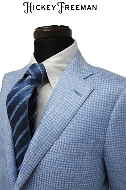 【半額 50％オフ】 ヒッキーフリーマン メンズ ジャケット ロロピアーナ素材 サマーカシミヤ シルク 無地 ブルー 春夏物 A7 AB4 AB5 AB6 AB7 BB4 BB5 BB6