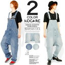 【送料無料】オーバーオール メンズ サルエル デニム リラックス サロペット オールインワン サルエルパンツ デニムパンツ 夏 つなぎ ミリタリー ペインター ...