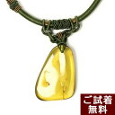 化石 虫入り琥珀 ネックレス 組紐 蠅 チャタテムシ カリビアングリーンアンバー 42-80cm 長さ調節可能 カリブ産 送料無料 琥珀屋 ハンドメイド 手作り パワーストーン 天然石 No 1417 ギフト 母の日 ギフト(4)
