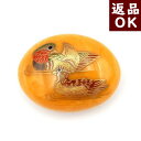 琥珀 ペンダントトップ ネックレス 帯留め 蒔絵 おしどり つがい 着物 ロイヤルアンバー 乳白琥珀 バルト産 象嵌 螺鈿 2羽 カボションカット 鳥 風水 縁...