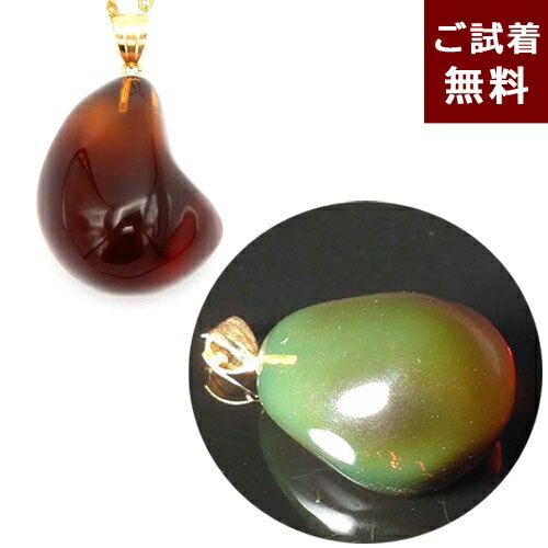 【動画あり】ブルーアンバーを彷彿 琥珀 ネックレス ペンダントトップ レインボー 虹色 未処理 メキシコ産 雫型 ティアドロップ 濃厚 チェリーレッドアンバー ...
