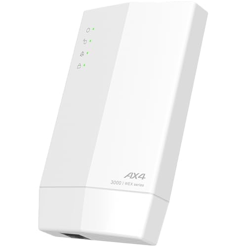 バッファロー WiFi 無線LAN 中継機 Wi-Fi 6 11ax AX3000 2401+573Mbps WPS ワイドバンド メッシュ EasyMesh 薄型 コンセント直挿し 内蔵アンテナ 日本メーカー WEX-3000AX
