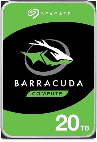 Seagate BarraCuda 3.5インチ 20TB 内蔵 ハードディスク HDD PC 6Gb/s 512MB 7200rpm 正規代理店品 ST2..
