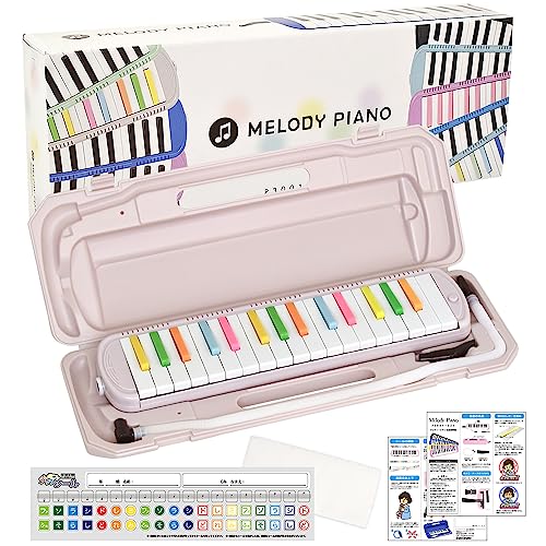KC キョーリツ 鍵盤ハーモニカ メロディピアノ 32鍵 キャンディ P3001-32K/CANDY (ドレミ表記シール クロス お名前シール付き)