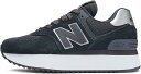ニューバランス スニーカー WL574Z 574+ 厚底 現行モデル レディース NJ(BLACK) 24.0 cm B