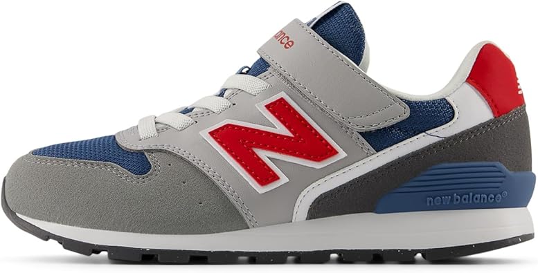ニューバランス キッズスニーカー YV996 現行モデル ゴム紐 マジックテープ 男の子 女の子 TG3(GRAY/RED) 18.0 cm M