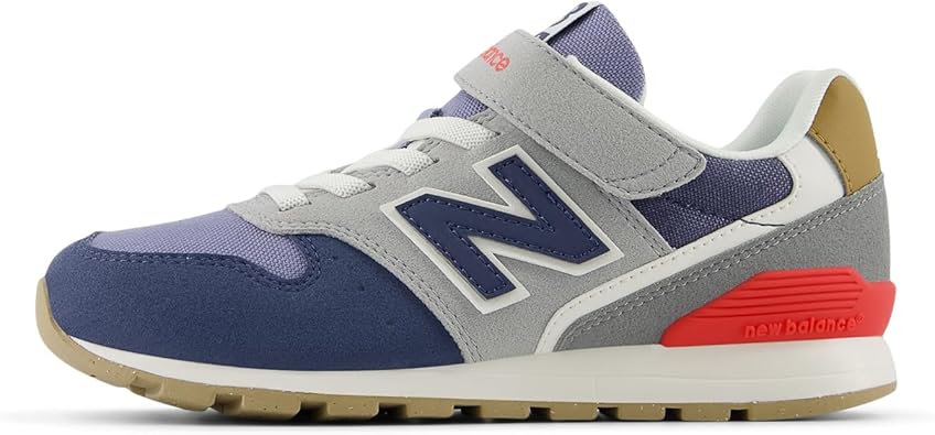 ニューバランス キッズスニーカー YV996 現行モデル ゴム紐 マジックテープ 男の子 女の子 RN3(GRAY/NA..