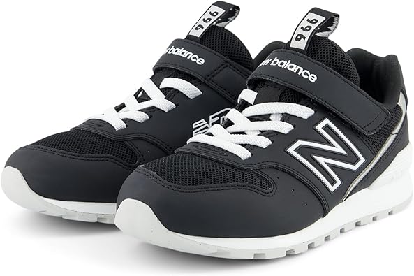 ニューバランス キッズスニーカー YV996 現行モデル ゴム紐 マジックテープ 男の子 女の子 CD3(BLACK) 23.5 cm M