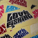 【在庫限りのアウトレットセール 30%OFF】釣り ステッカー LOVE FISHING ラブフィッシング ステッカー 130×78mm 【大】 【釣り ステッ...