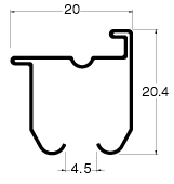 カーテンレール　エリートプロサイレント (1.82m)・(2m)ダブルセット ジョイント仕様 静音ランナー採用　TOSO 【日本製】 カーテンレール ダブル トーソー